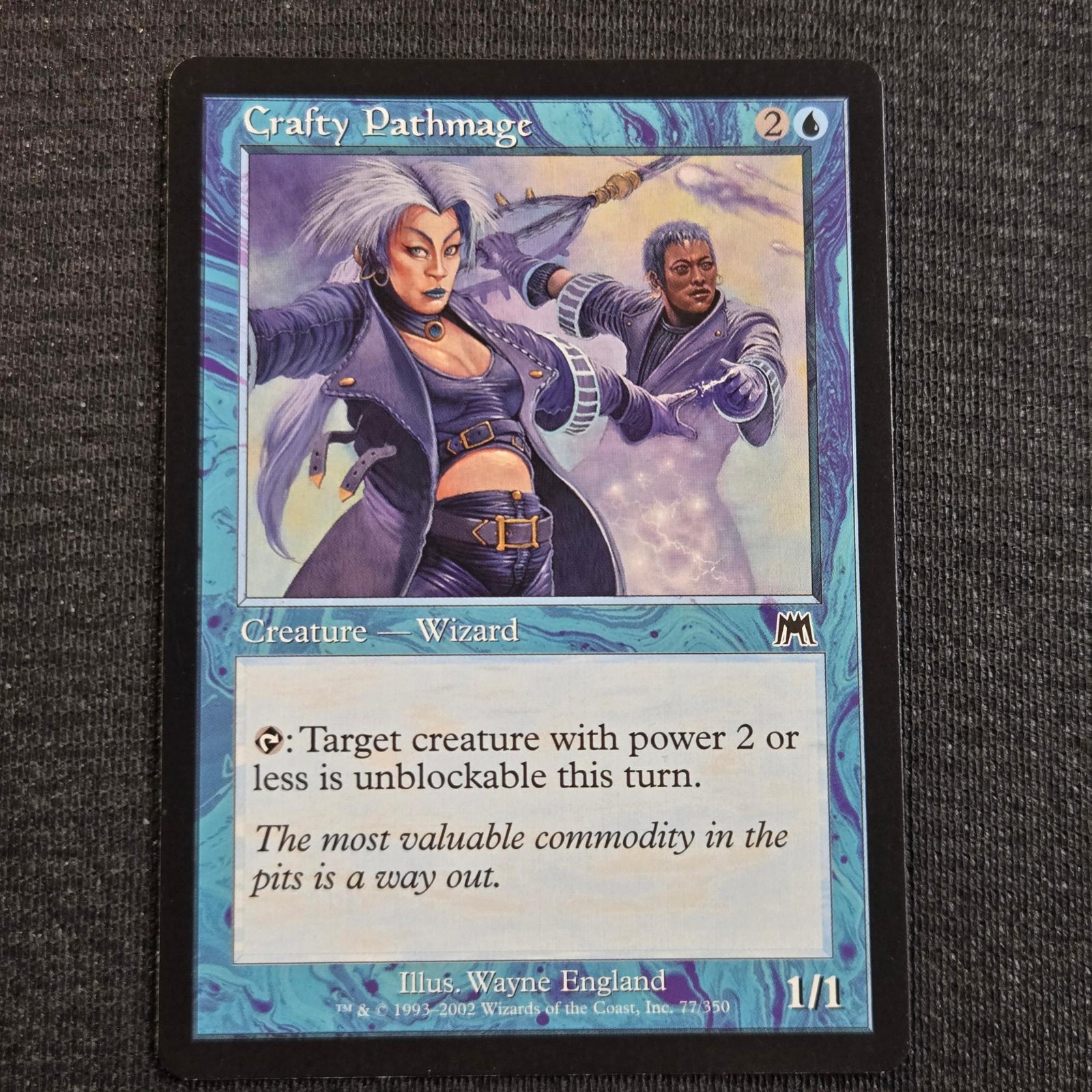 Magic: The Gathering Onslaught Crafty Pathmage Common 77 Lightly Played