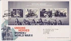 GB ROYAL MAIL FDC COVER 2022 UNSUNG HEROES WOMEN STAMP SHEET LONDON PMK