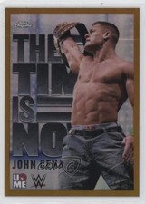 2025 Topps Chrome WWE The Time Is Now Gold Refractor 26/50 John Cena #TIN-3 1co7