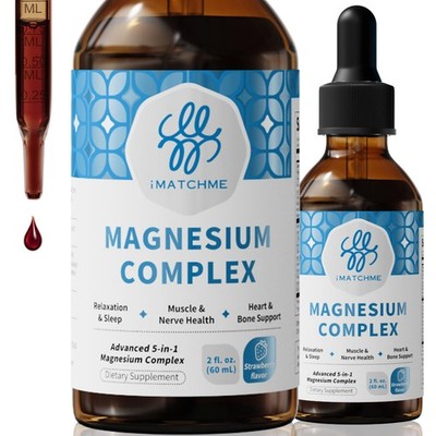 Liquid Magnesium Complex - High Absorption Magnesium Glycinate, Citrate & Mal...