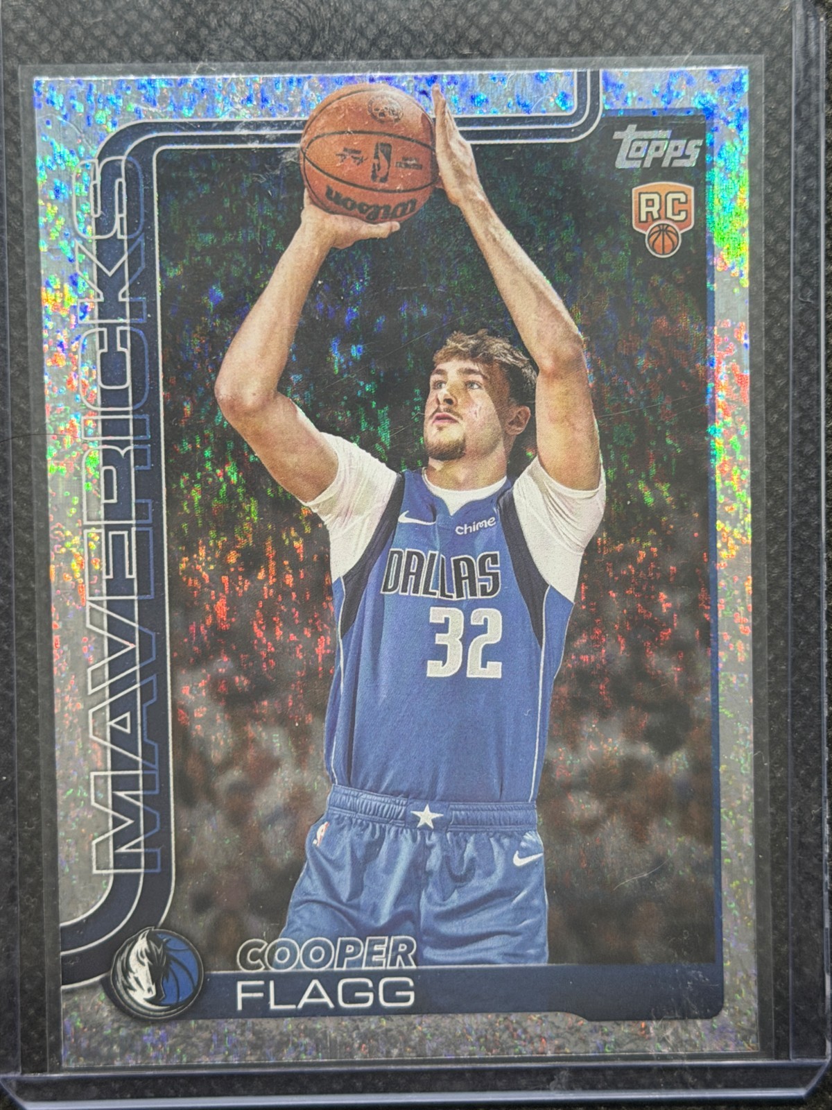 2025-26 Topps Flagship Cooper Flagg #201 Holo Foil Rookie RC Mavericks