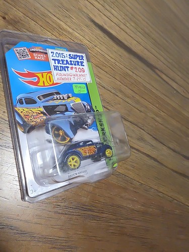 2015 Hot Wheels Super Treasure Hunt Pass’N Gasser Blue HW Workshop W/ Protector - Picture 11 of 11