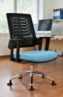 HöHenverstellbarer BüRostuhl Mit Ergonomischer RüCkenlehne Und Stabilem Design
