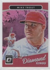 2017 Panini Donruss Optic Diamond Kings Pink Prizm Mike Trout #13 17fl