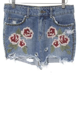 FREE PEOPLE Mini-jupe Dames Jupe T EU 32 bleuet-rose-vert gazon - Photo 1/4