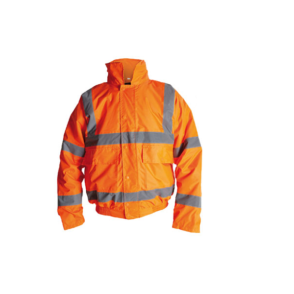 Briggs Industrial HV110R Orange Hi Vis Bomber Jacket XXL