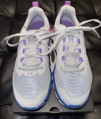 Under Armour UA GGS Assert 9 Grey Girls Shoes Size 5.5Y