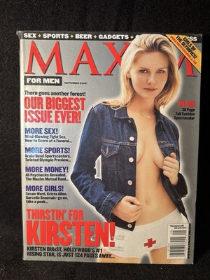 Maxim Magazine September 2000 Kirsten Dunst Biggest Issue Ever Girls Of Olympics