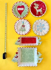 MUD PIE CHRISTMAS HOLIDAY PLATES  SERVING TRAYS / CHRISTMAS - XMAS / PLATES