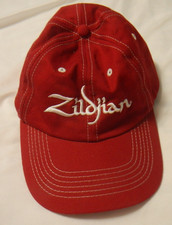 Zildjian Pasic 16 Strapback Hat Red One Size Adjustable Embroidered