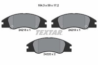 Textar Bremsbelagsatz, Scheibenbremse 2421801 FüR KIA