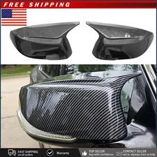 Rear Carbon Mirror Cover Caps M3 Style Car Parts For 2014-2021 Infiniti Q50 Q60