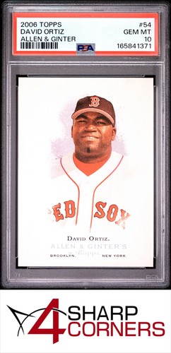 2006 TOPPS ALLEN & GINTER #54 DAVID ORTIZ RED SOX HOF PSA 10