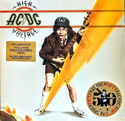 AC/DC HIGH VOLTAGE- GOLD COLORED VINYL LP " NEW, SEALED "