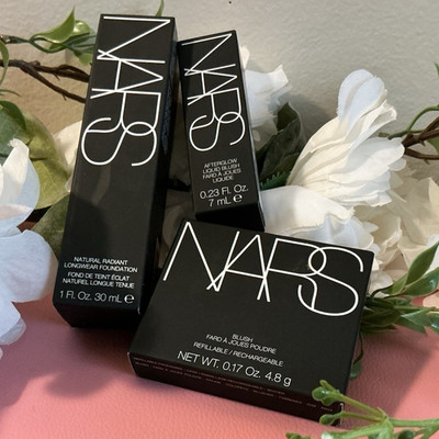 NARS Natural Radiant Longwear Foundation, Afterglow Liquid Blush, Powder Blush