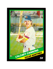 1988 Calgary Cannons Edgar Martinez #16 Rookie HOF Nm/Mt