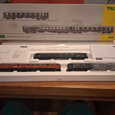 Trix 23420 D Triebwagen Set Mercury mit Innenbeleuchtung außergewöhnlicher Ref Bausatz