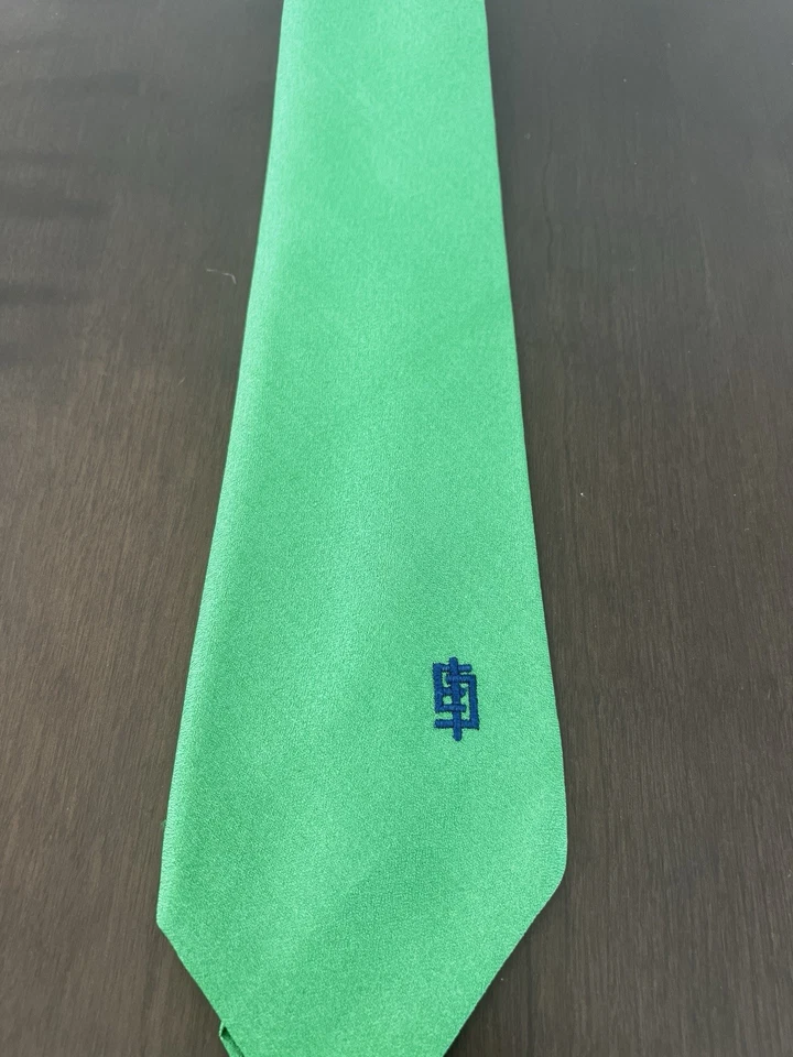 Mens Emilio Pucci SAKS Vintage 1960's Silk Green Tie - Image 2 of 4