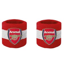 Image of Arsenal FC Cotton Wristband (Pack of 2)One Size Red/White  RD3853