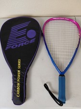 E-FORCE AGGRO 190G Carbon Fiber Racquetball Racquet Purple Pink With Case
