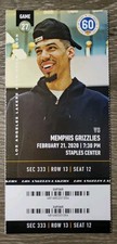 2020 LEBRON JAMES JA MORANT CHAMPIONSHIP YEAR LAKERS GRIZZLIES Ticket Stub 2/21