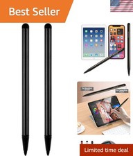 Black Touchscreen Stylus Pens Set for iPads Smartphones - Precision Pair