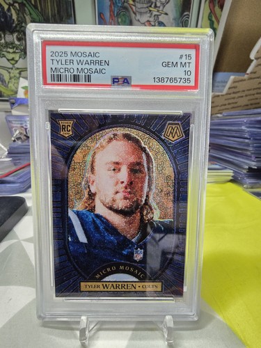 Tyler Warren #15 2025 Panini Mosaic Micro card