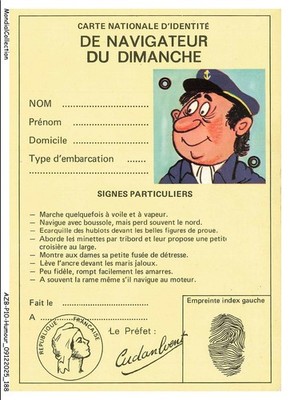 AZBP10-0845-HUMOUR - Karte Nationale, Identitätsarmband, Browser Du Dimanche - S