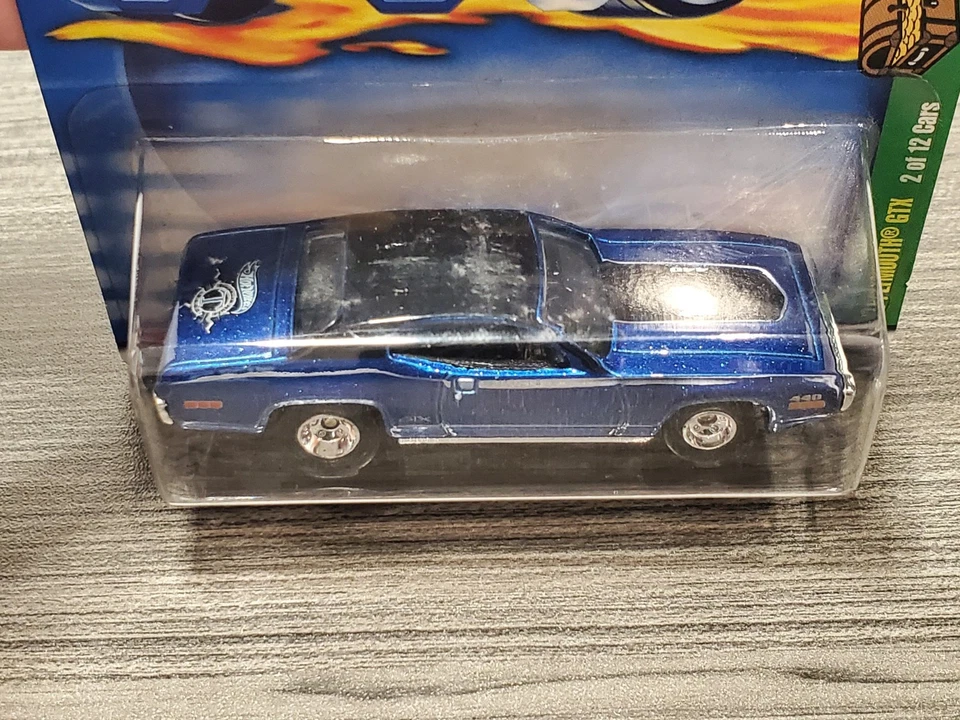 Редкий 2002 Hot Wheels Treasure Hunt '71 Pontiac GTX синий RR #002 1:64 литой - Изображение 4 из 4
