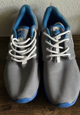 Nike Rosherun GS 599728-019 Running Shoes Youth Size 6.5Y Grey Gray Blue