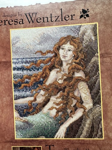 Teresa Wentzler Mermaid Cross Stitch Just Cross Stitch #2243 1995 Chart - Picture 5 of 5
