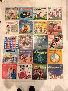 Lot of 20 Vintage Children’s Vinyl LP Records 1960s–1970s Disney Classics