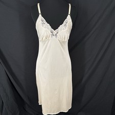 Vintage 90s Ivory Slip Dress S Romantic Indie Coquette Layering Babydoll Lace
