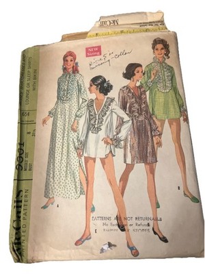 Vintage McCalls 9361 Shirtdress - Sleep Shirt - Swim Cover-Up Pattern Size 8 UC