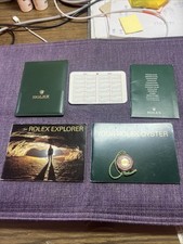Vintage Rolex 2004 Explorer Booklet;paper holder + Tag Set‼️for 114270;16570