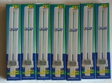 Lot Of 7 Feit Electric 13W Fluorescent Light Bulbs PL13 Soft White 2700K 2 Pin