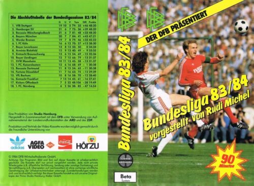 BUNDESLIGA 83/84 (1984) RUDI MICHEL - DOCUMENTARY - GERMAN BETA (NOT VHS) - Picture 1 of 1