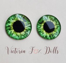 Blythe Doll Eyechips Green Realistic Eye Chips 14mm Custom Furby Ooak Blythe Bjd