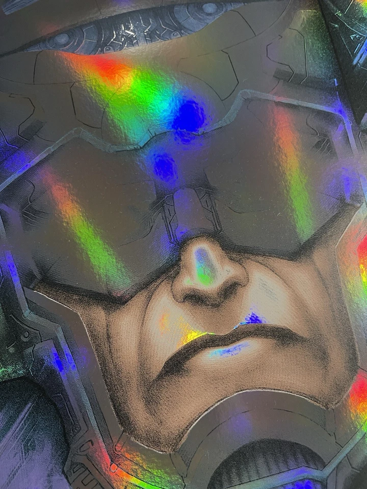 Póster ULTIMATE X-MEN #1 CATACLYSM impresión de MARCUS SIERGIEJEW Galactus Rainbow foil Foto 2 de 4