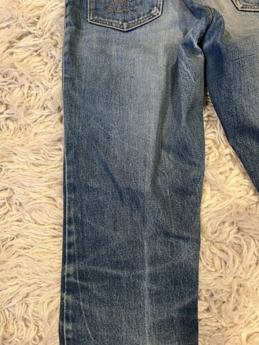 Vintage authentisch 1960er Jahre RALPH LAUREN Damen WESTERN WEAR 29 blau gerades Bein - Bild 8 von 13