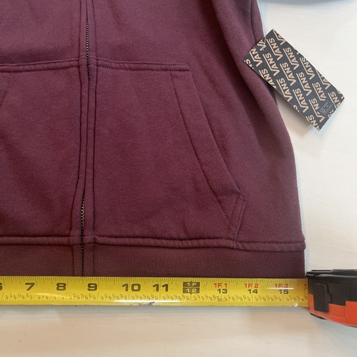 Vans Zip Up Hoodie Boys Size Large With Front Pocket Back graphic Off The Wall - Picture 3 of 5