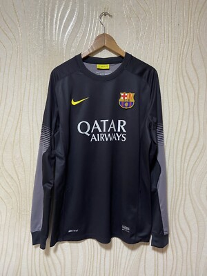 BARCELONA 2013 2014 GOALKEEPER FOOTBALL SHIRT SOCCER JERSEY NIKE