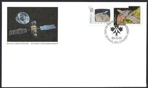 🍁Canada   #1442a   "CANADA IN SPACE"     Brand New  1992 First Day Cover
