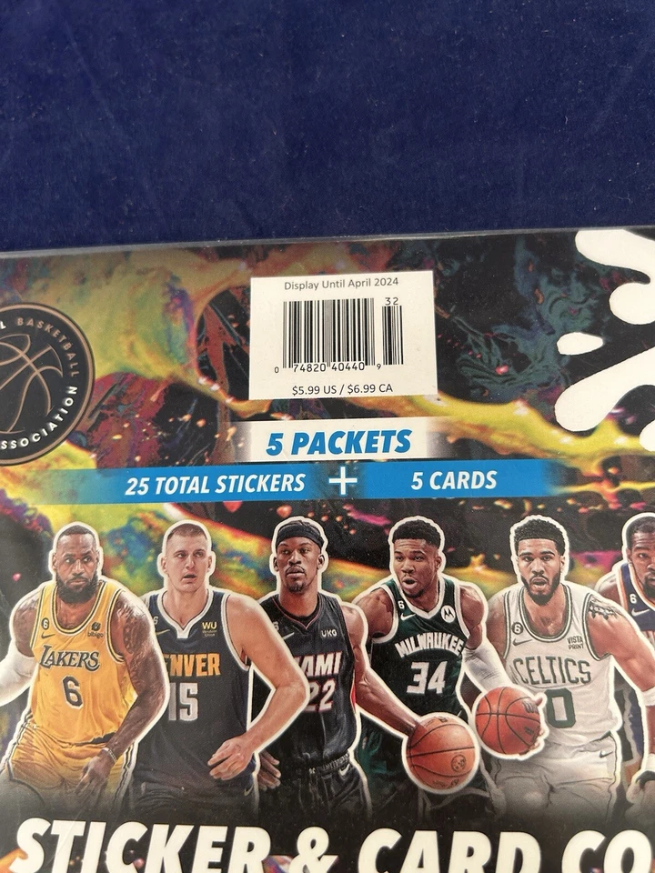 2023-24 Panini NBA Sticker & Card Collection New and Sealed 5 Packs HTF Rare - Image 2 of 4
