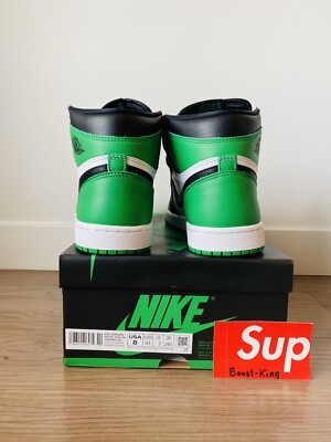 Jordan 1 Retro high Lucky Green size 8 mens DS | eBay