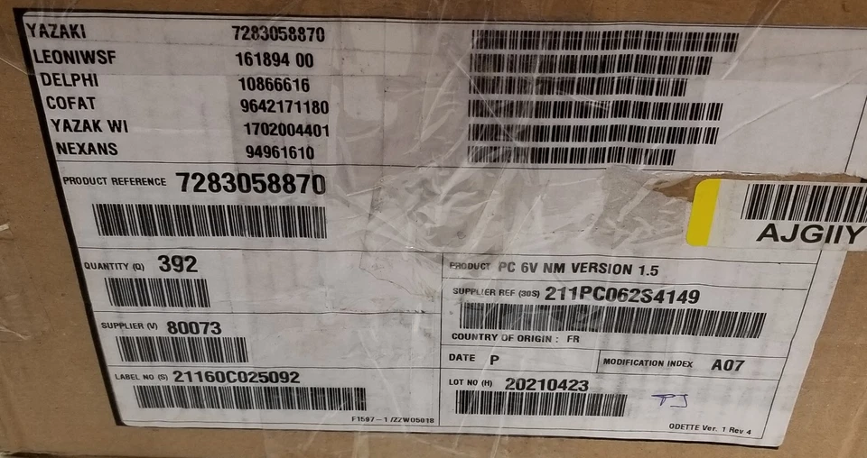 390pc Aptiv 211PC062S4149 Automotive Connector 6Pos F Sicma 1.5 Mini Sealed NEW - Image 4 of 4