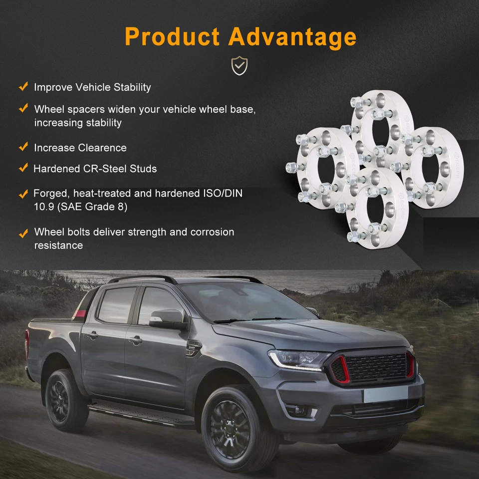 4x1.25" 5x120.65 to 5x114.3 Wheel Adapters For Chevy S10 GMC Sonoma 1991-2004 Foto 3 de 4