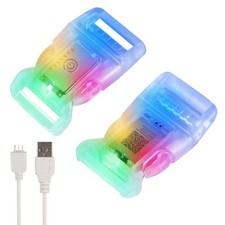 3/4" Dog Lights for Night Walking2Pack Rechargeable Waterproof LED Dog Collar...