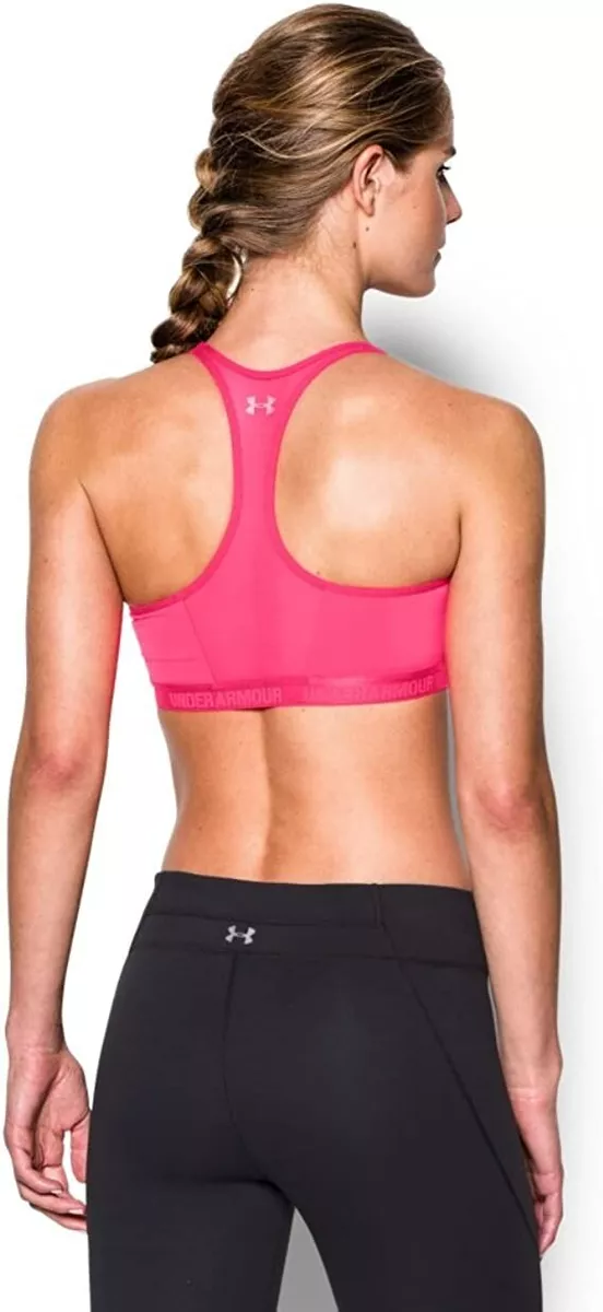 Under Armour Women's Armour Breathe Sports Bra, Harmony Red/Pink