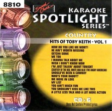 SOUND CHOICE KARAOKE TOBY KEITH v.1 BEST cdg CD G SC8810 HARD TO FIND 15 SONGS
